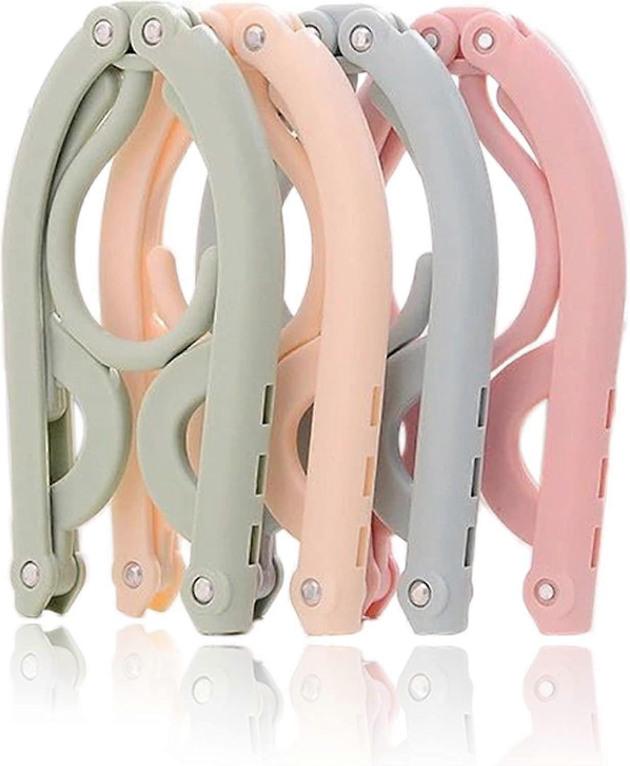 Portable Foldable Hangers, Space Saving Clothes Hanger Multi Magic Hanger Storage, Plastic Hangers K