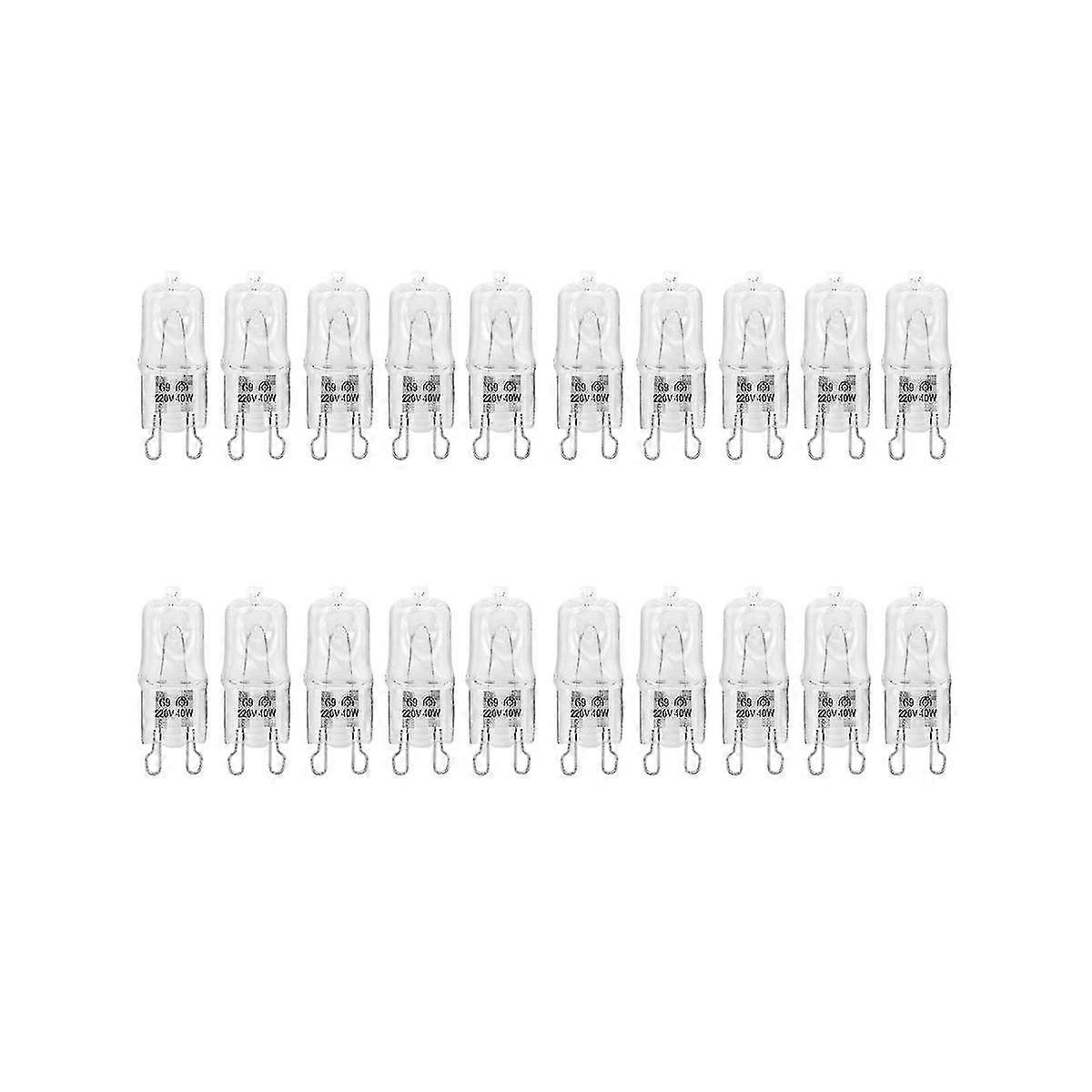 G9 Oven Light High Temperature Resistant Durable Halogen Bulb Lamp for Refrigerators Ovens Fans 40W