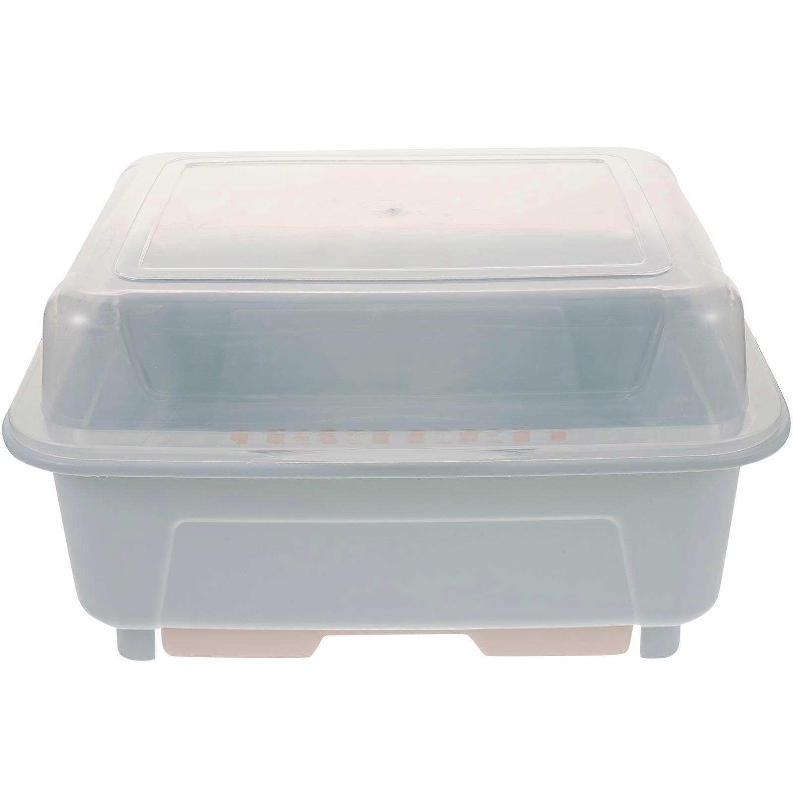 Diskställ Kök Bestick Diskställ Tallrik Kopp Diskställ med Lock Droppbricka