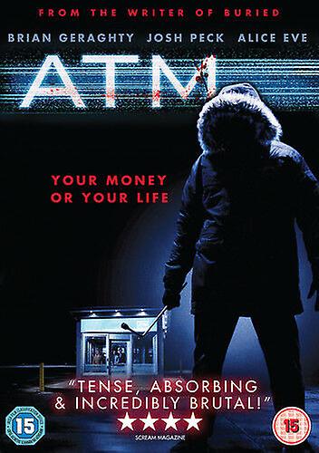 ATM DVD (2013) Brian Geraghty Brooks (DIR) cert 15 NEW Quality guaranteed - Region 2