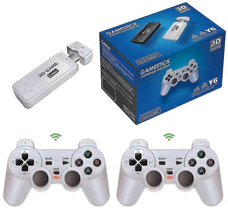 New Powkiddy Y6 Portable Video Game 2.4g Wireless Handheld Game Controllers Tv Console Gaming Stick Ps Emulator