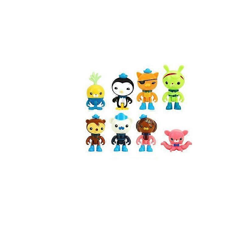 Set 8 figurine, Plastic, Multicolor