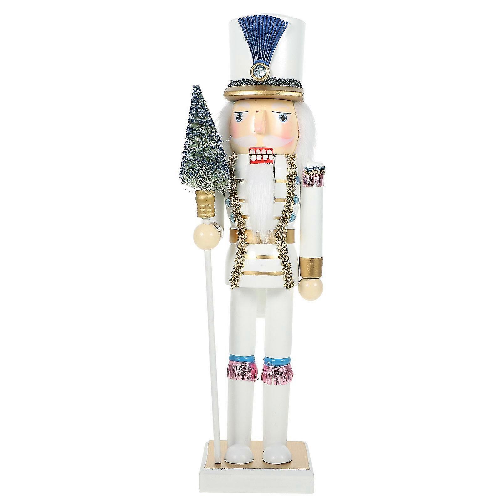 Wooden Nutcracker Festive Christmas Nutcracker Decor Shelves Nutcracker Puppet Soldier