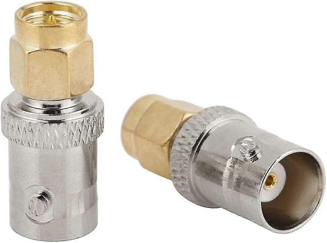 Bnc To Sma Adapter, Male Type Rf Connector Bnc Female To Sma Coaxial Adapter Test Converter2pcs