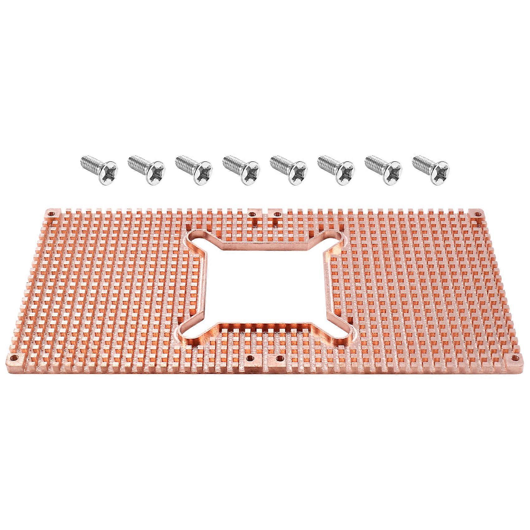 For RTX 3060 3080 3090 Backplane Pure Copper Heat Sink Graphics Card Memory Auxiliary Radiator 90X1