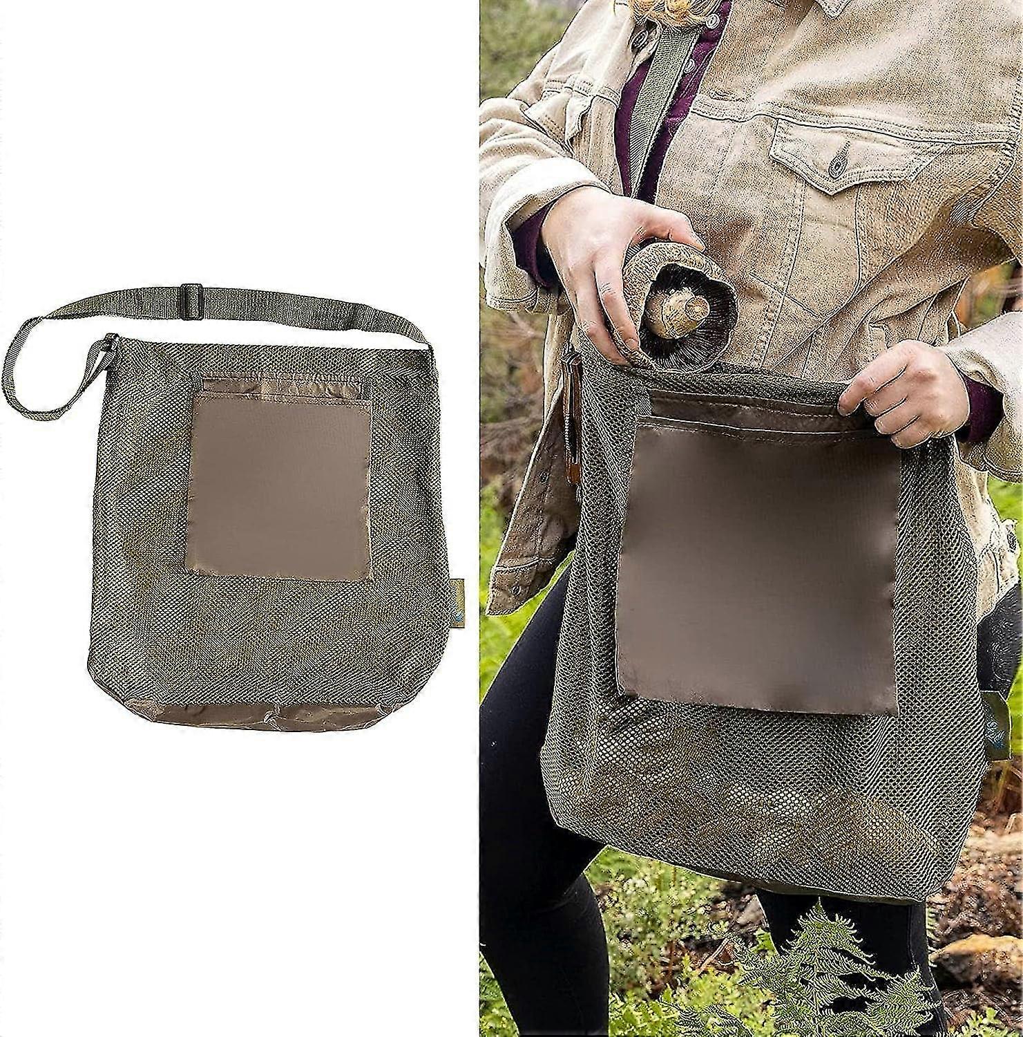 Mushroom Foraging Bag, Mushroom Hunting Bag, Mesh Mushroom Bag Picking Bag, Alternatives To Mushroom Baskets Morel Mushroom Bag