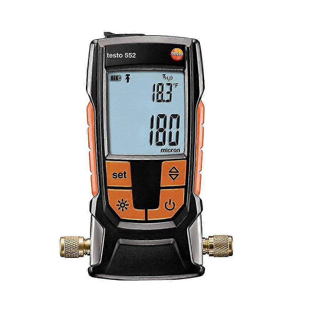 Testo 552 digital vacuum gauge with bluetooth for refrigerant system and heat pump measuring pressure smart probes app