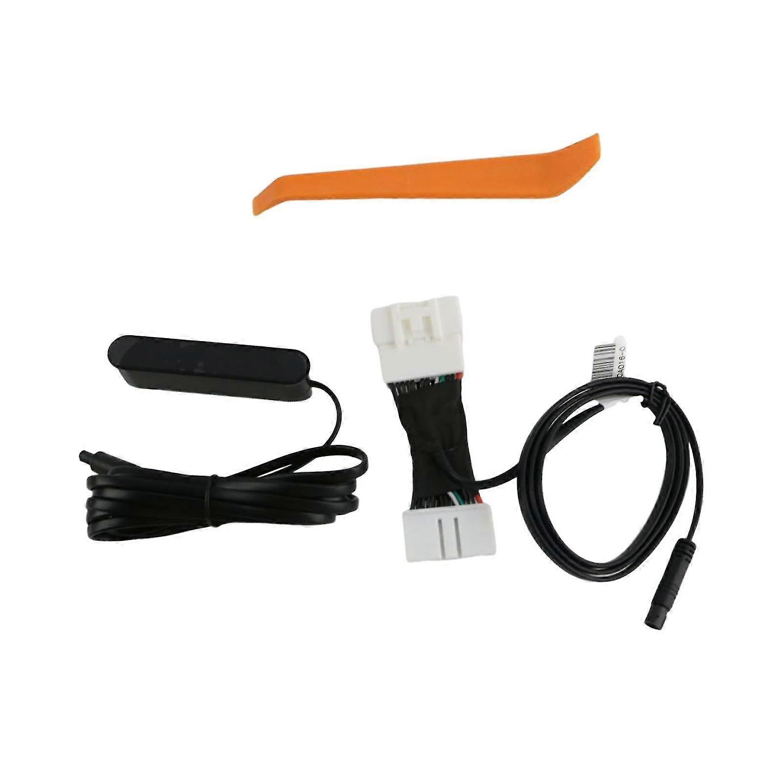 Mini hud embedded design shows speed, turn, power, instrument clusters for model