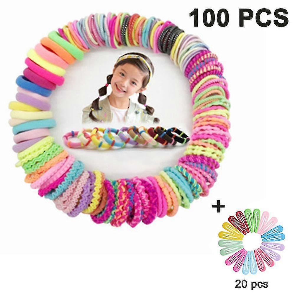 pack of 100 10 styles scrunchies multicolour hair elastic bands
