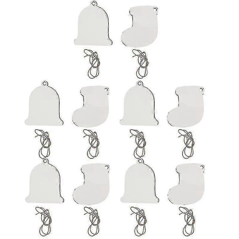 Exquisite 10pcs Xmas Sublimation Pendants
