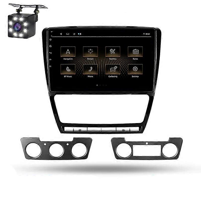 Android自動シュコダオクタビア2 A5 2008-2013車のマルチメディアラジオワイヤレスCarplayナビゲーション