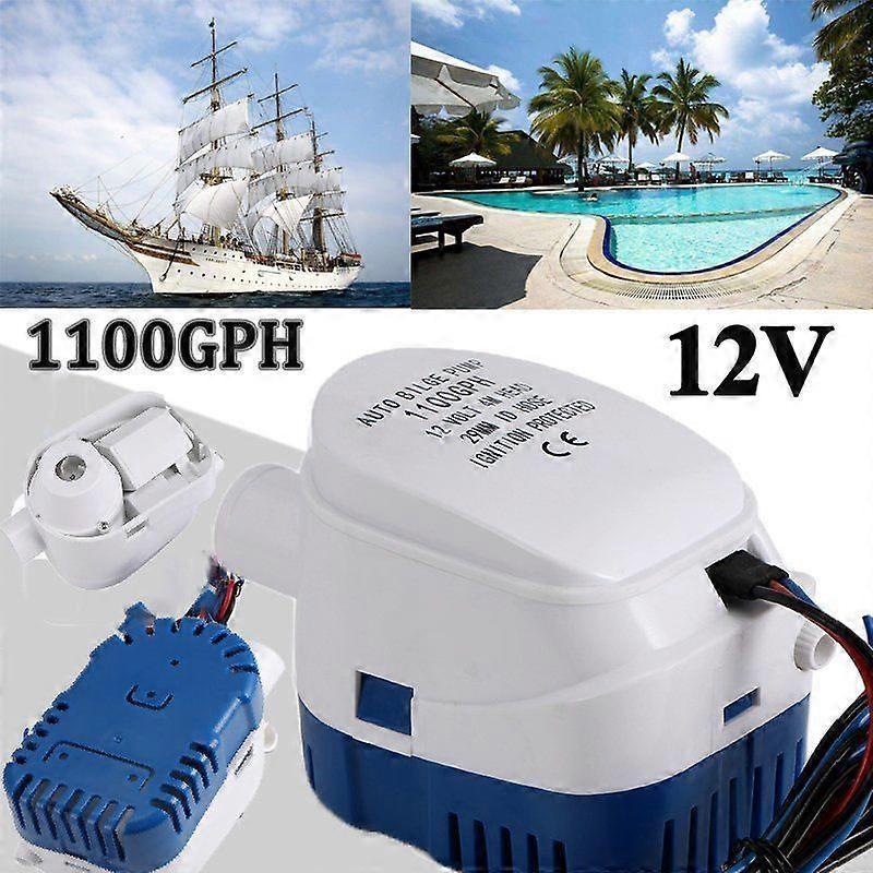 Automatic Bilge Pump 12V Submersible Bilge Water Pump with Switch for Auto Boat