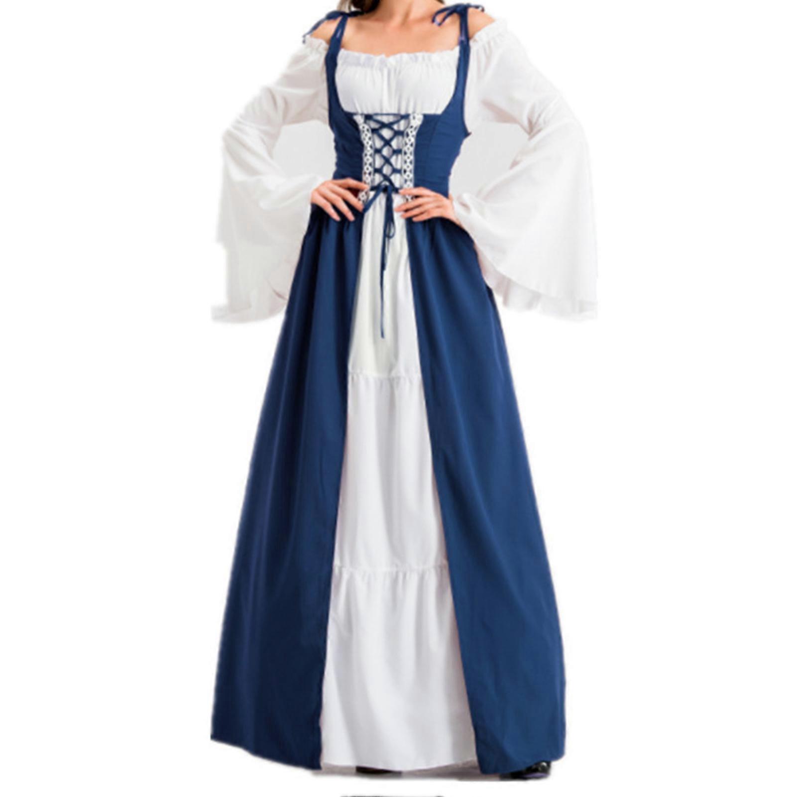 Floor Length Renaissance Dresses with Shoulder Bow Tie Design for Anime  Cosplay | Fruugo NO