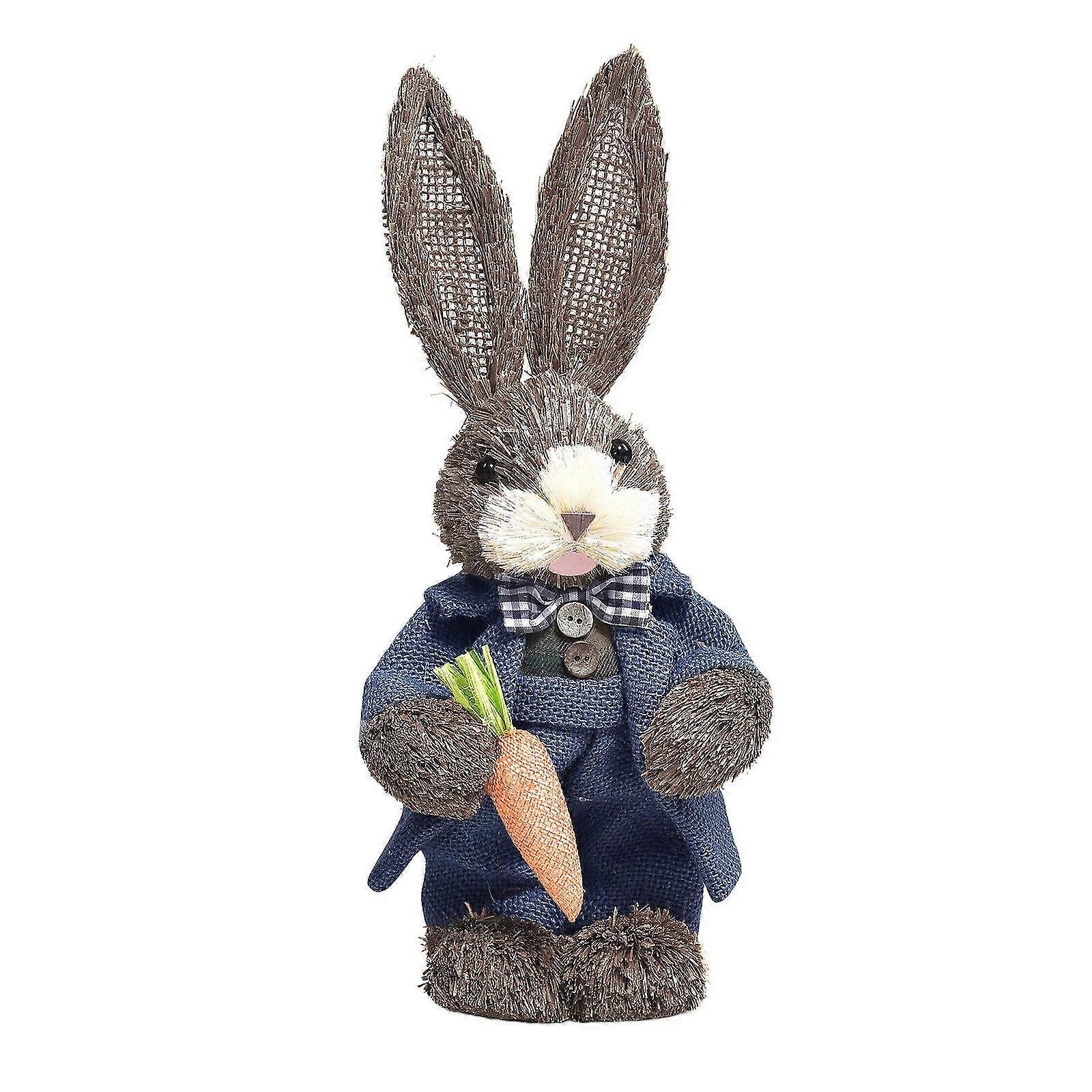 Easter Simulation Bunny Home Garden Bunny Decoration Creative Straw Bunny