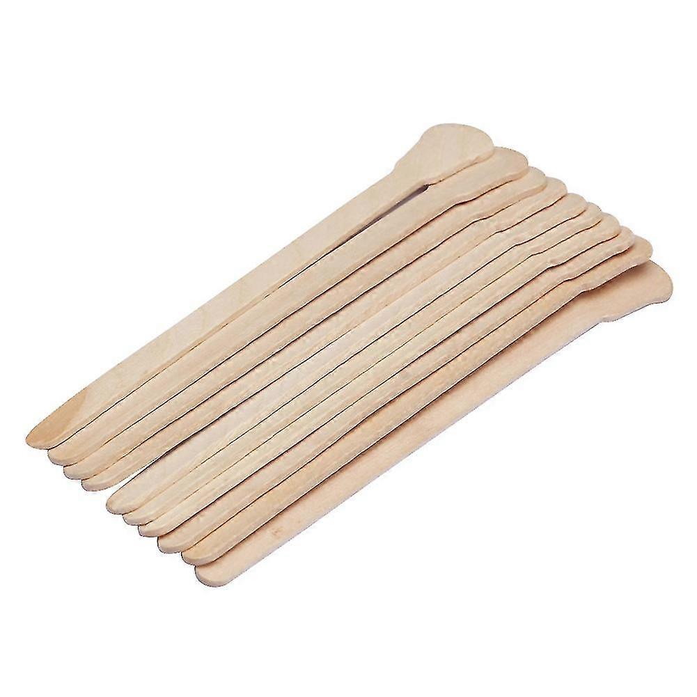 10pcs Waxing Wax Spatula Bamboo H Removal Cream Stick For Waxing