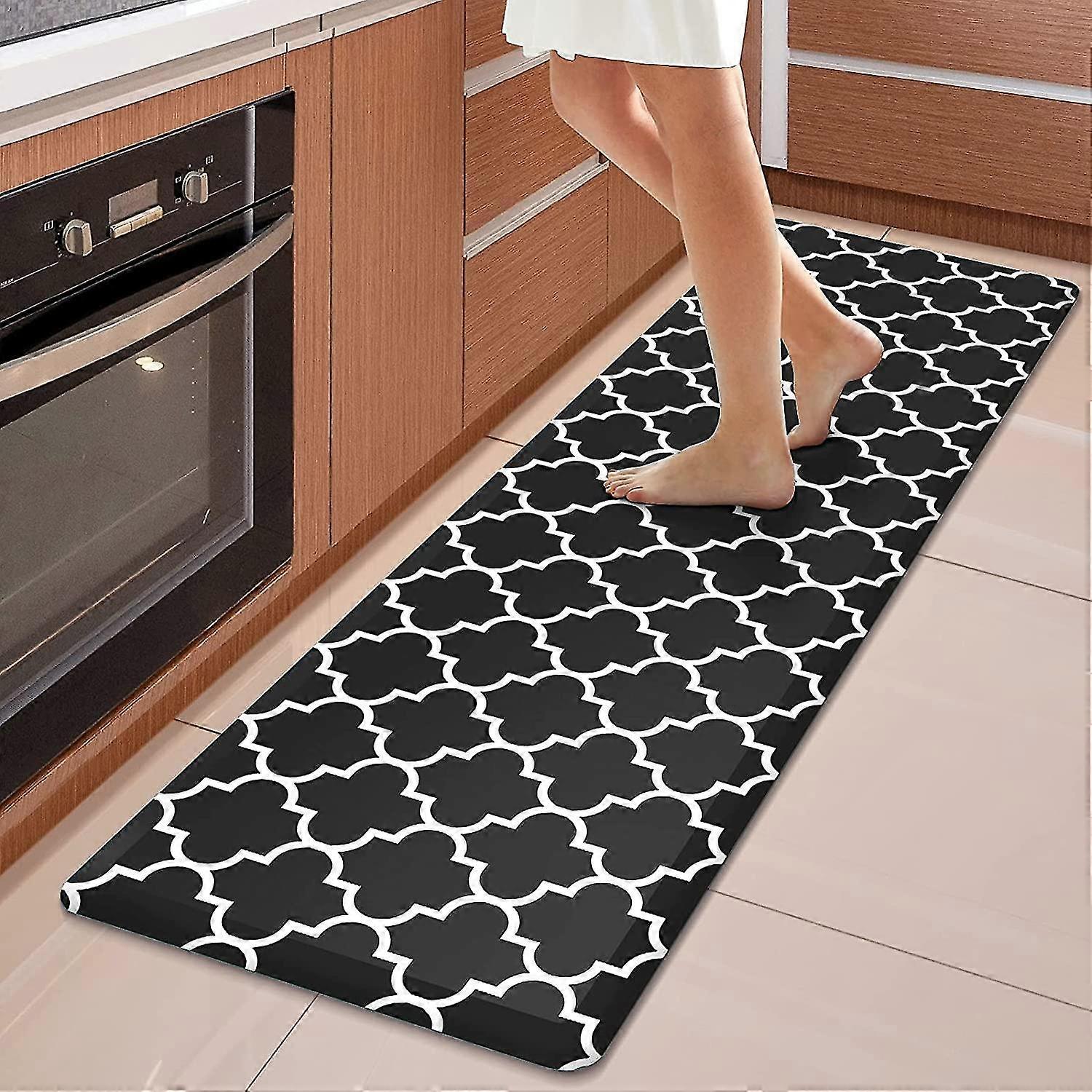 Kitchen Mat Cushioned Anti-fatigue Kitchen Rug,17.3"x 28",non Slip Waterproof Kitchen Mats And Rugs