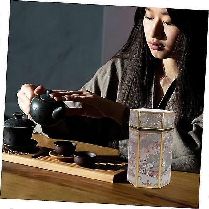 Vntage Chnese Tea Tn, Collectble Metal Tn, Storage Tn - Etsy