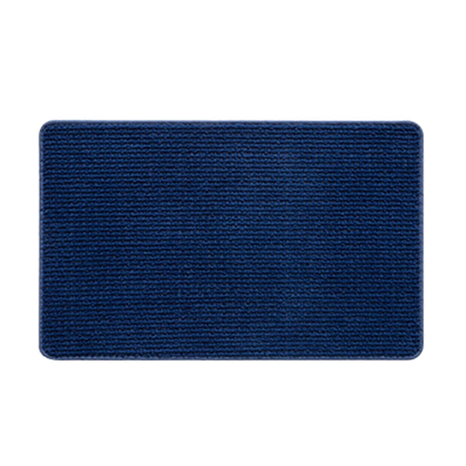 Bathroom Floor Mat Super Absorbent Quick-Drying Anti-Slip Backing Woven Textured Multipurpose Solid Color Bath Shower Sink Kitchen Carpet