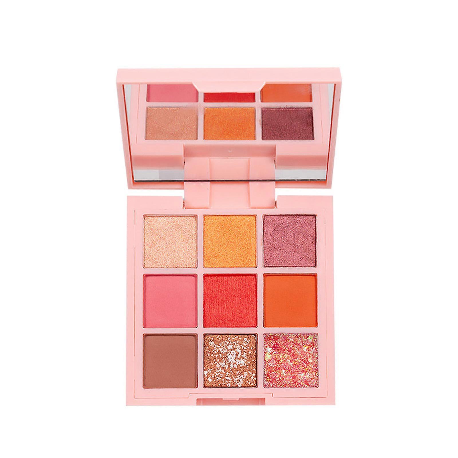 Four Seasons Matte Earth Color Eyeshadow Sequins Pink 9 Color Eyeshadow