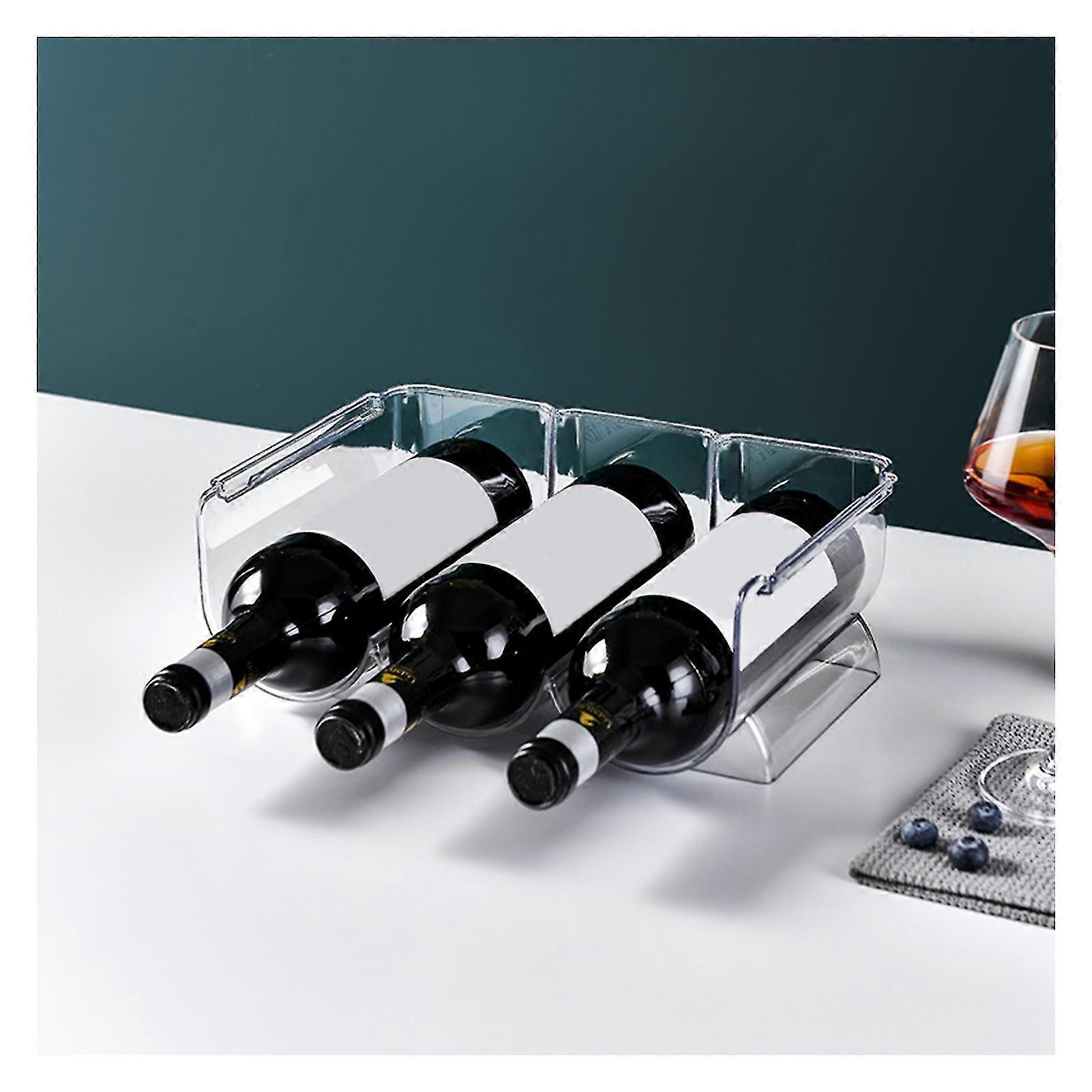 Transparent Wine Holder Stackable Wine Bottle Beer Display Stand For Home