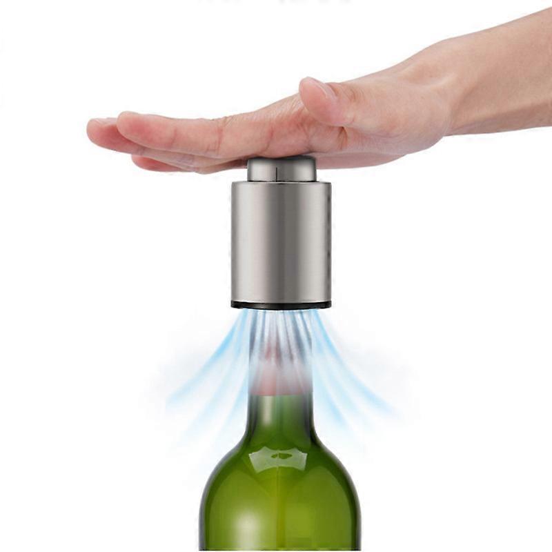 MIMIGO Wine Bottle Savers Vacuum Pump with Time Scale Record,Stainless Steel Reusable Wine Saver with Silicone for Wine Gifts of Wine Lovers,Wine pres