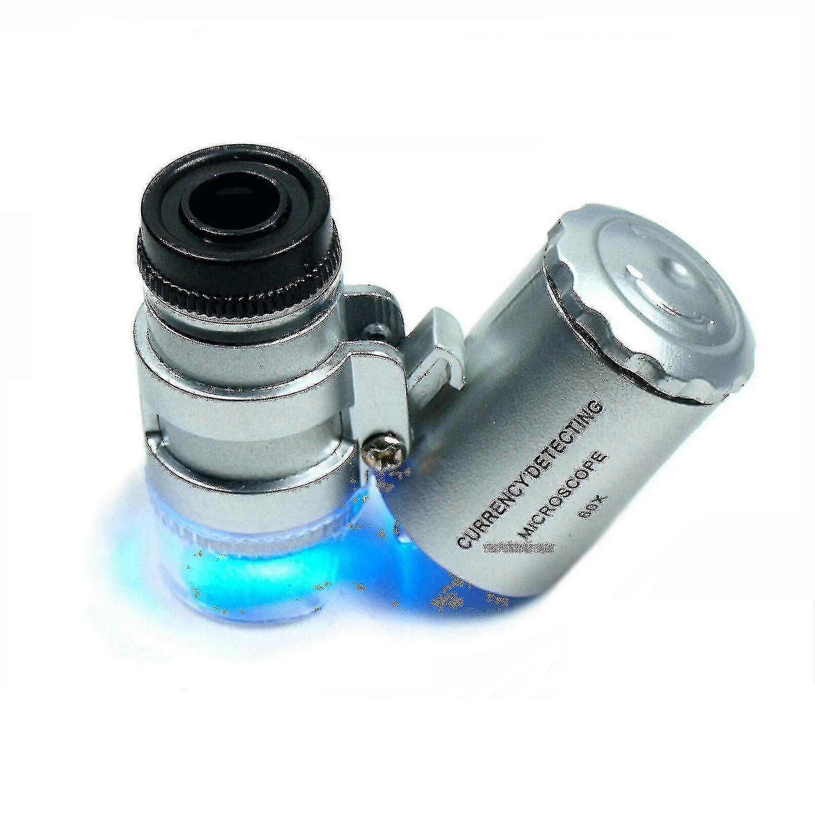 Lupa de aumento 60x para joalheiros, lupa de bolso com argola para óculos - XC