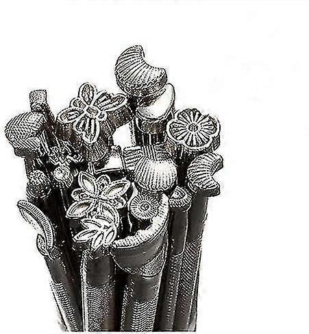 20 delar läder verktygskuddar, Diy Läder arbetssadel gör kuddar Verktyg Special Shape Set Stämpel Punch Set Läder Carving Craft Craft Craft Craft Craft