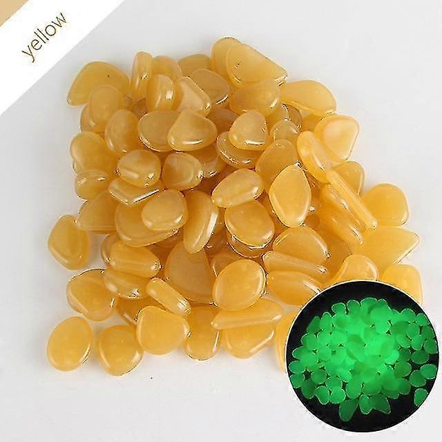 Garden Luminous Stone 100pcs - Pebble Glow In The Dark Garden Glow Stones