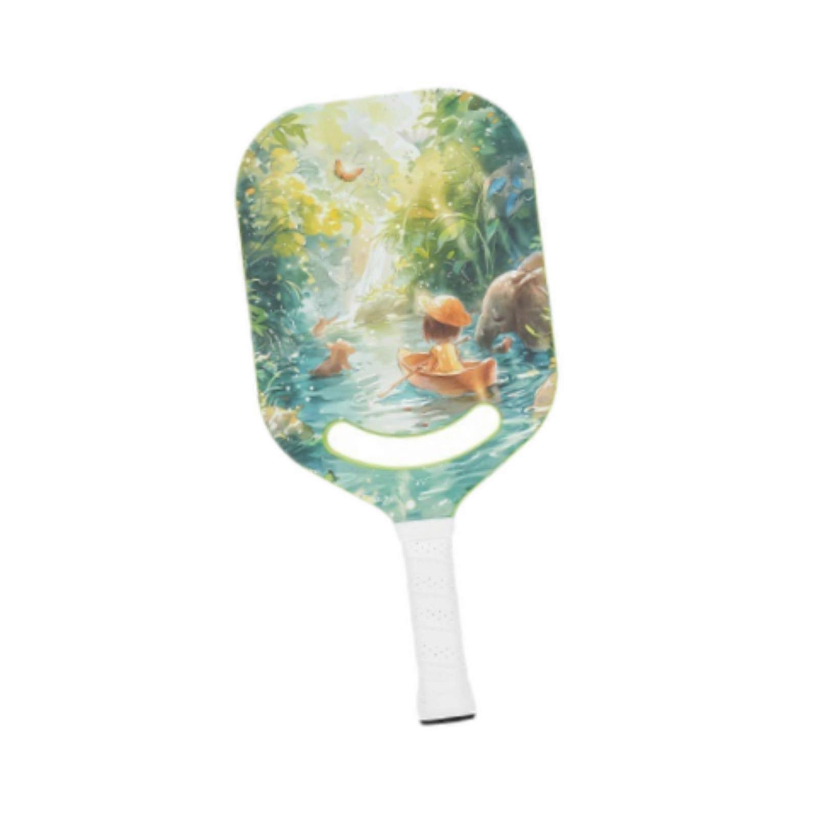 Raquette de pickleball portable en fibre de carbone pour adultes