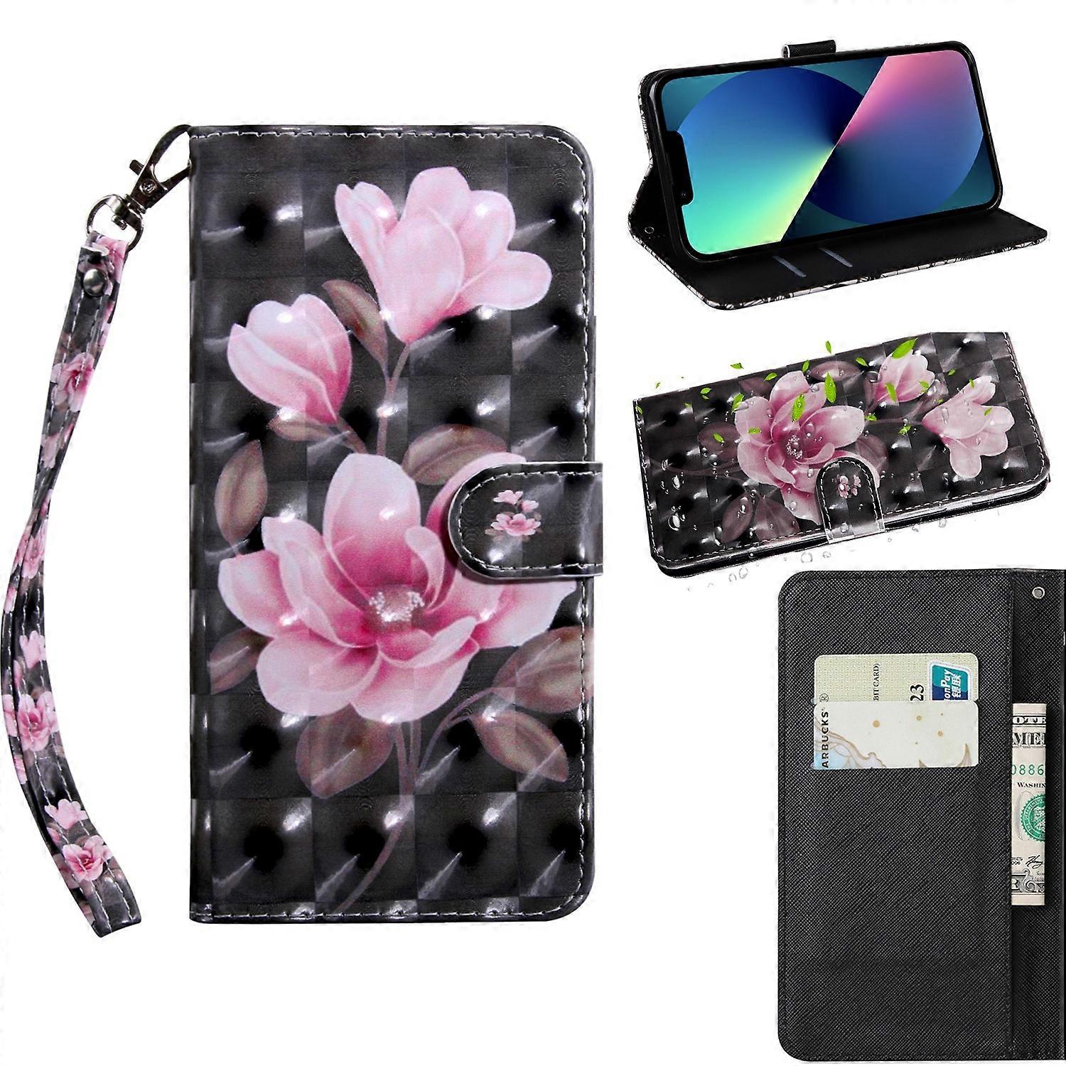 For iPhone 14 Plus 3D Painting Pattern Coloured Drawing Leather Phone Case