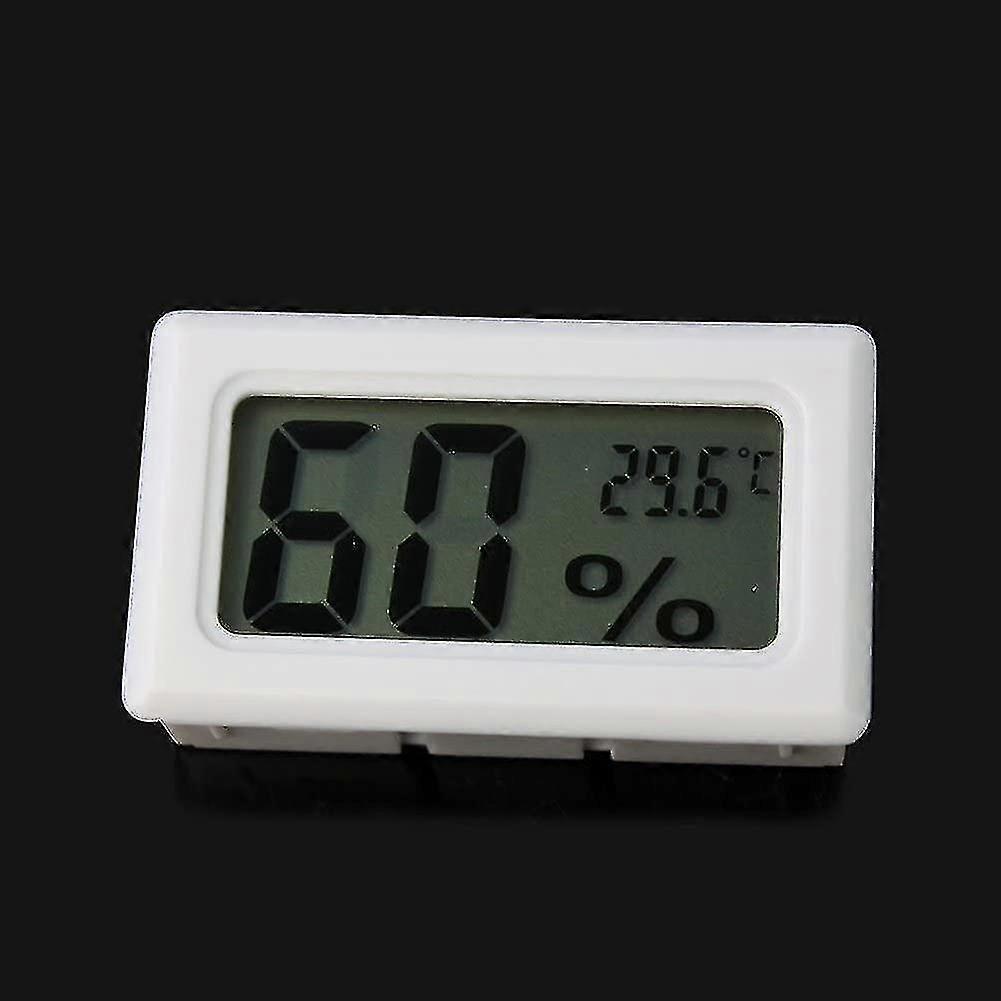 Poultry Aquarium Reptile Incubator External Hygrometer Thermometer - Fy - 12 Celsius White