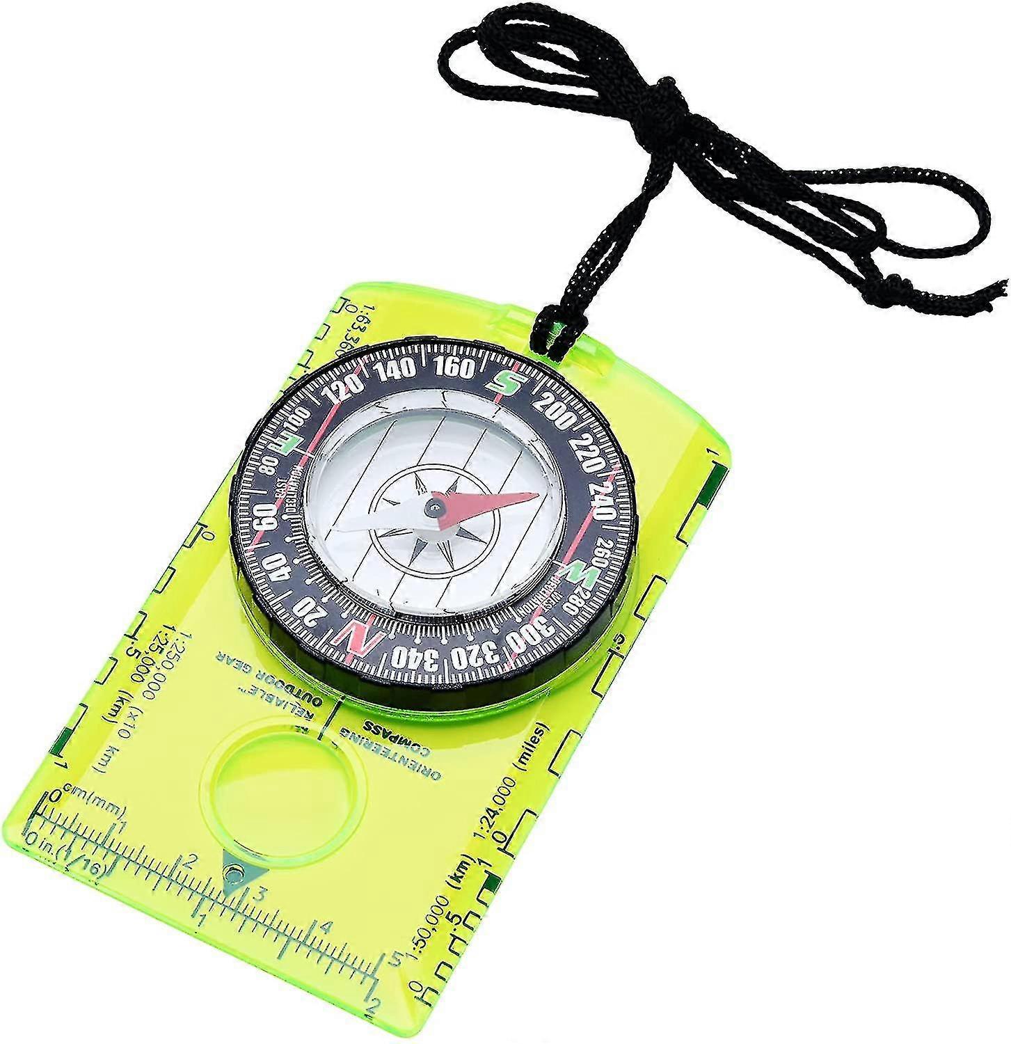 Professional Boy Scout Compass - Liquid Filled, Rotating Bezel, Magnetic Heading