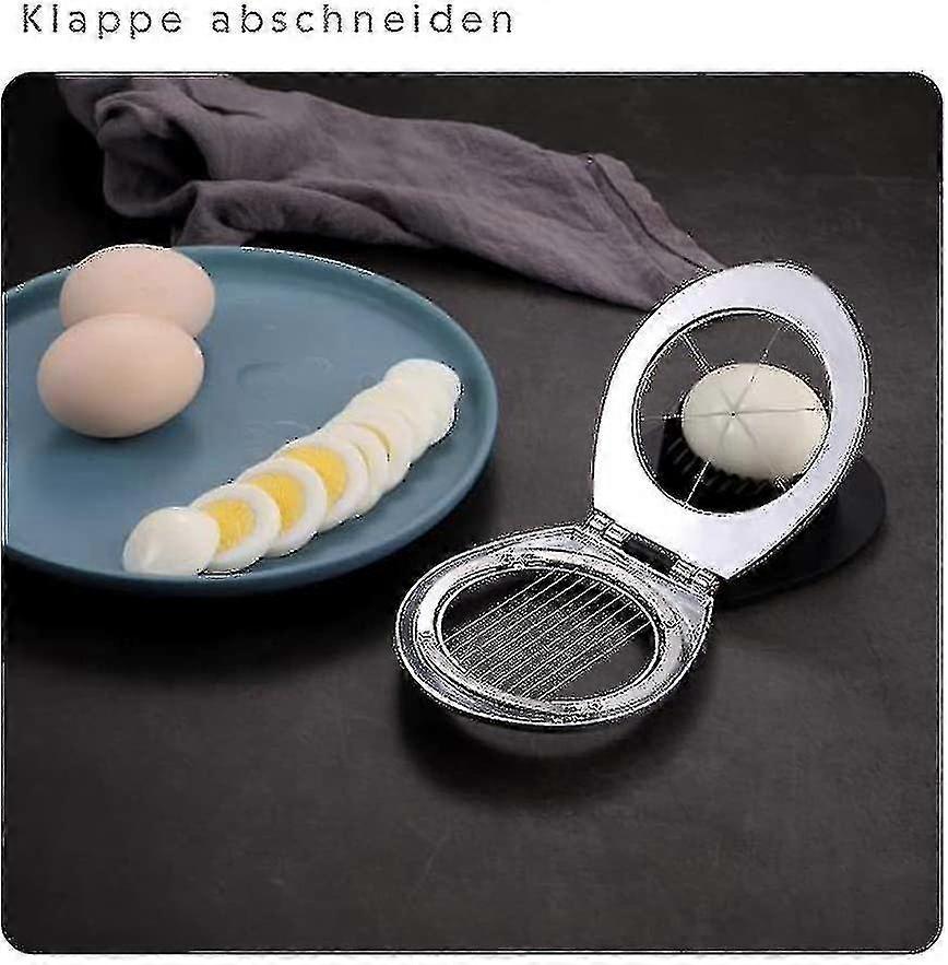 Multi Function Stainless Steel Egg Slicer For Hard Boiled Eggs