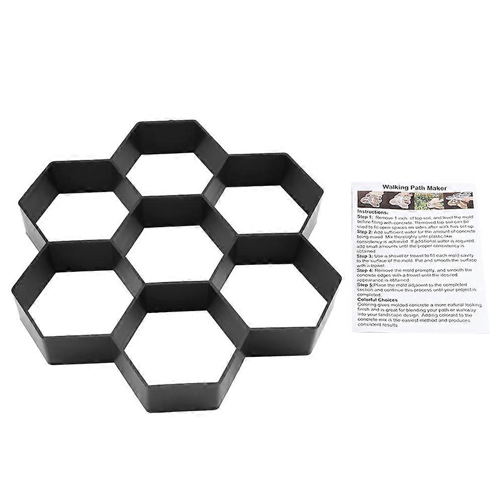 1Pc DIY Garden Path Maker Mold Concrete Stepping Stone Cement Paving Mould Brick