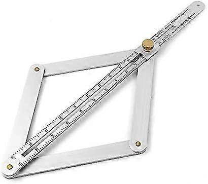 Aluminum Alloy Miter Angle Measuring Ruler, Angle Goniometer, Woodworking Multi-angle Measuring Tool