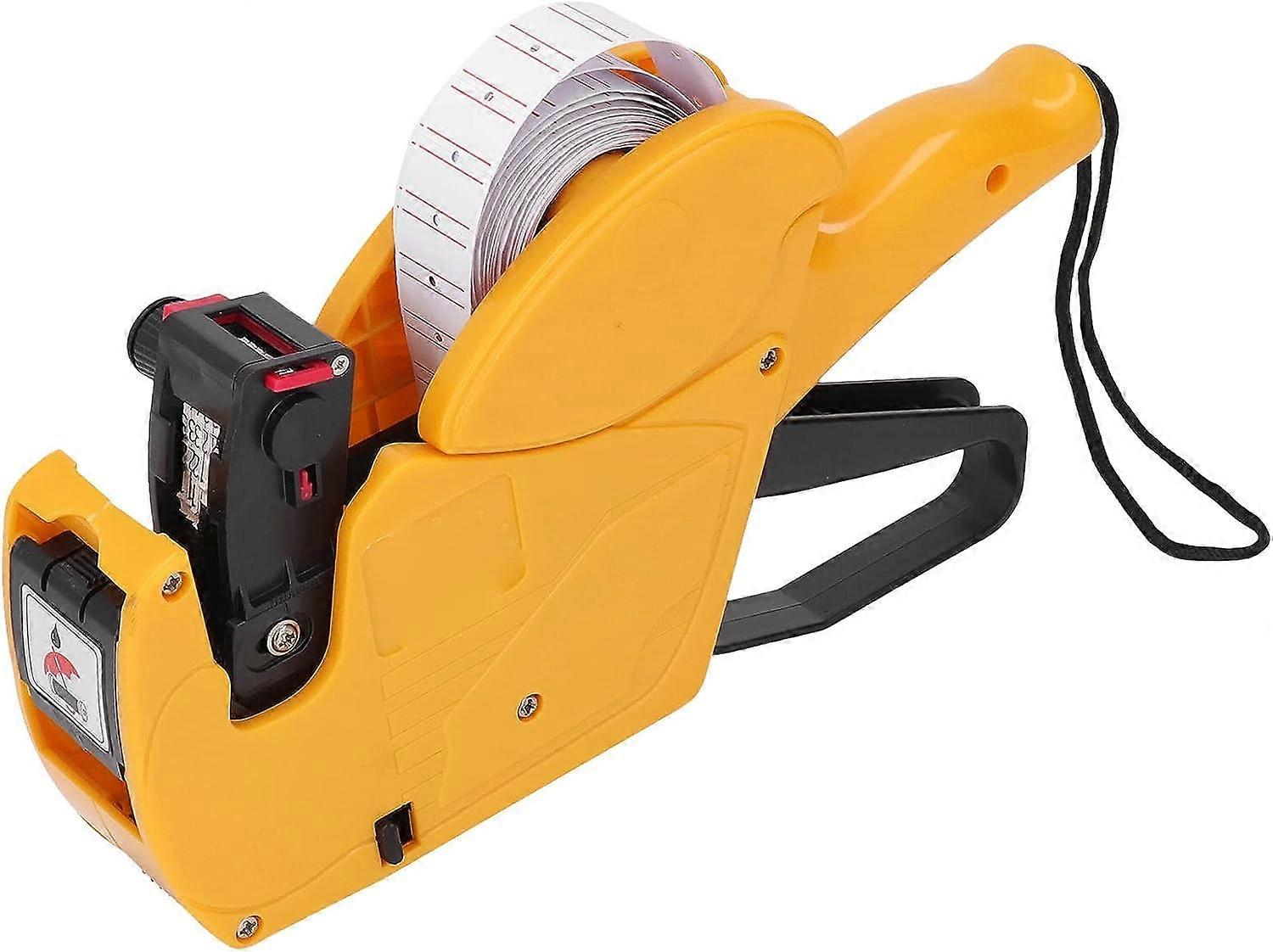 Price Labeler, Easy to Use ABS Price Labeling Tool 8 Durable Marking Digits for Store (Yellow)