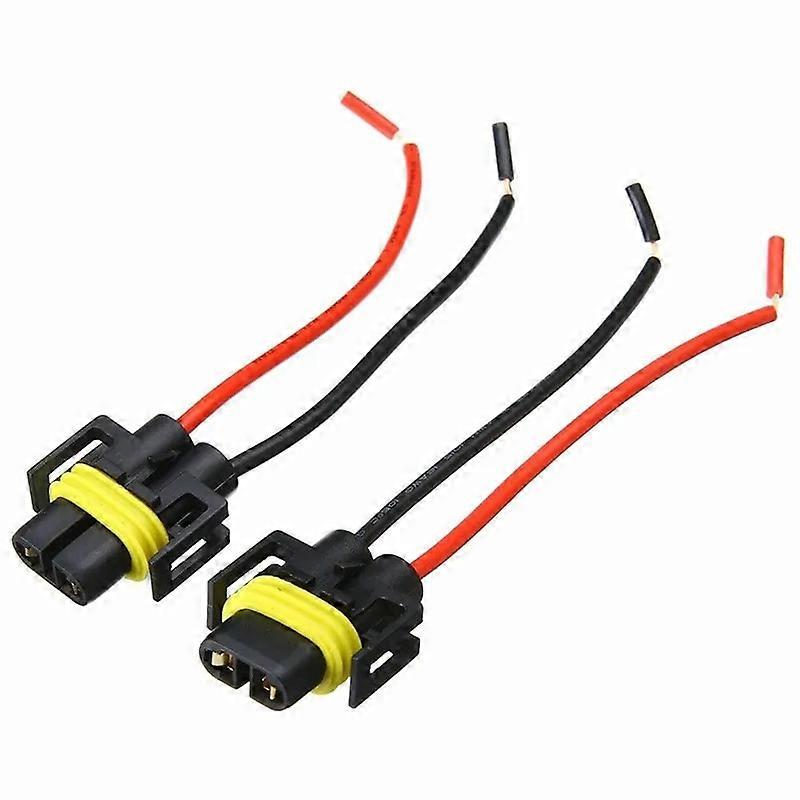 2PCS H11 H8 H9 Wiring Harness female Socket Wire Connector Plug Extension Pigtail