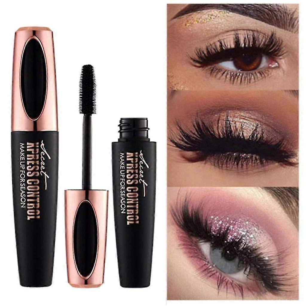 Long-lasting Waterproof 4D Mascara - 2 Pcs - Black - Makeup Essential