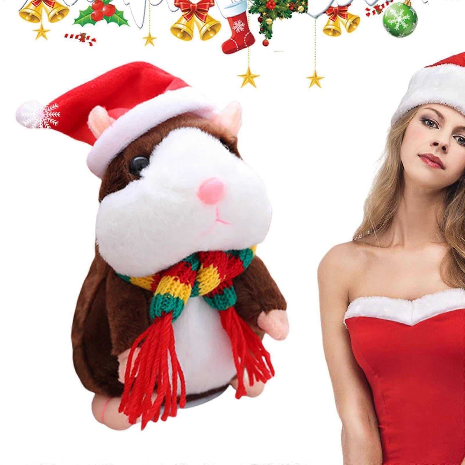 Talking Hamster Plushs Toy - Mimicry Pet Speaking Plushs Toy Funny Plushs Toy Repeats Mimicry Pet Toy FLYE243300