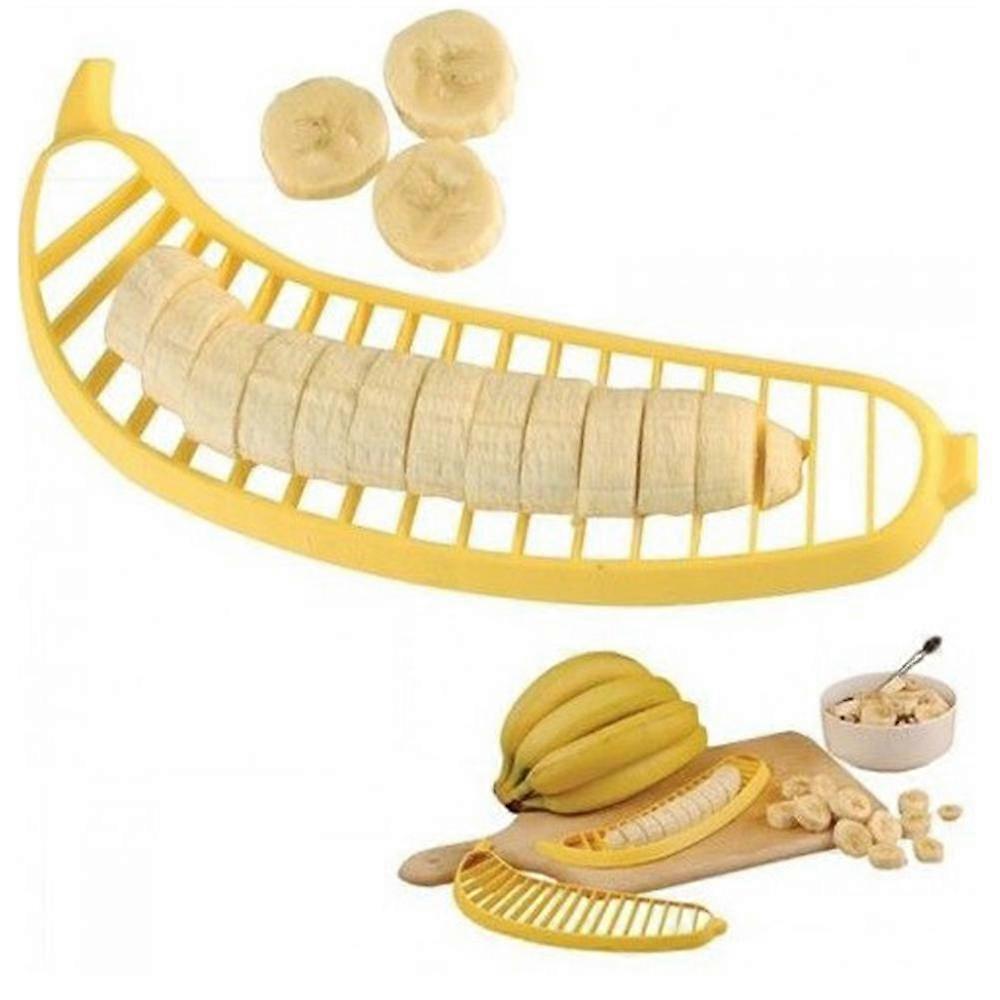 2 Piece creative plastic banana slicer slicer fruit vegetable tool