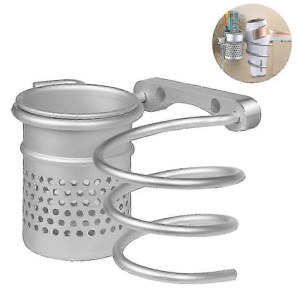 Hårtorkhållare, hårtorksorganisatör Väggmonterad hårtorksställ