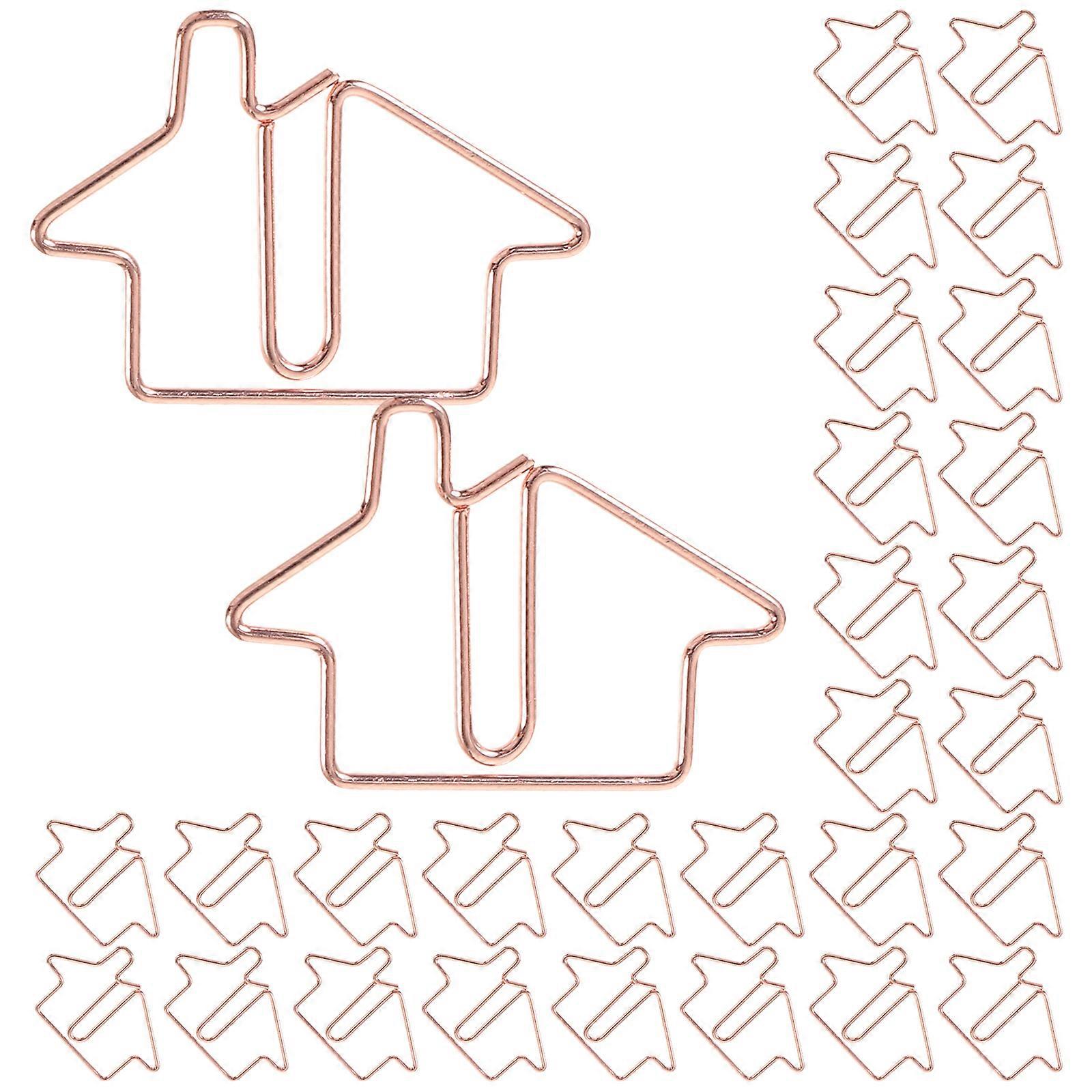 50pcs Métal Trombones Document Trombones Multi-usage Trombones Photos Notes Trombones