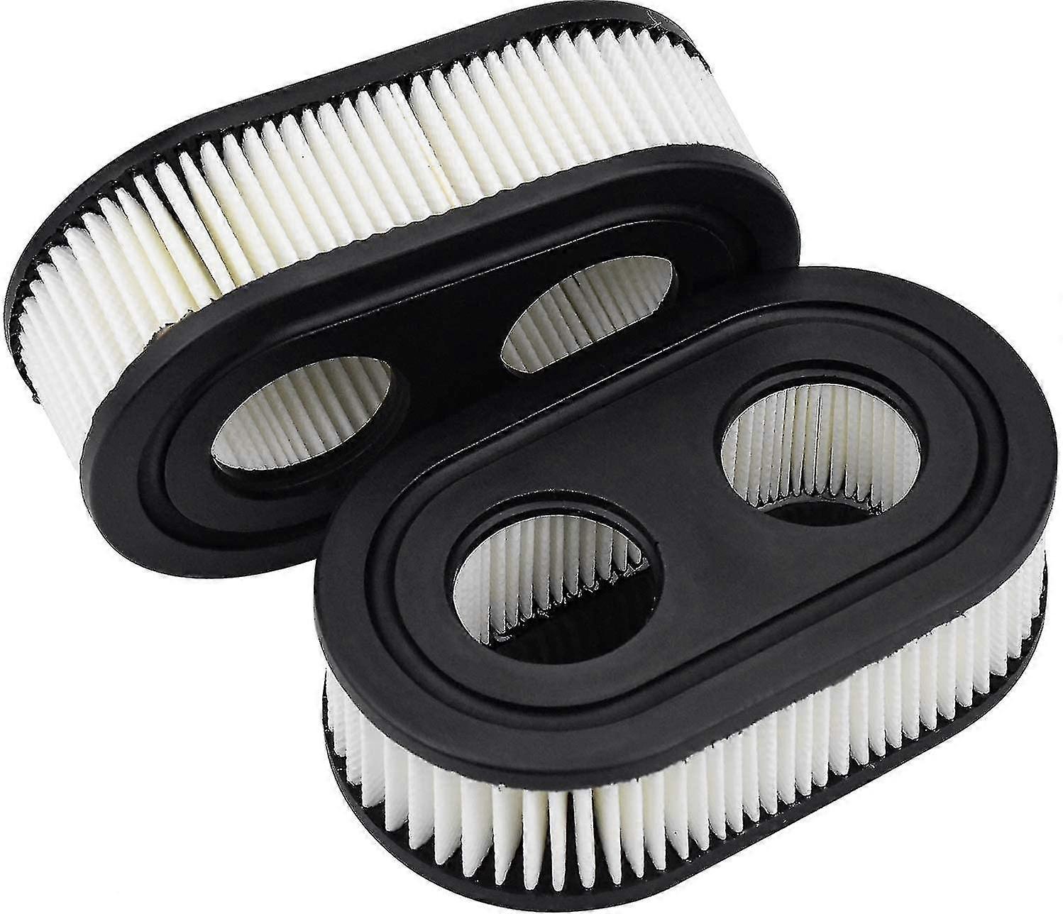 2 stk gressklipper luftfilter for Briggs &Stratton, 593260, svart