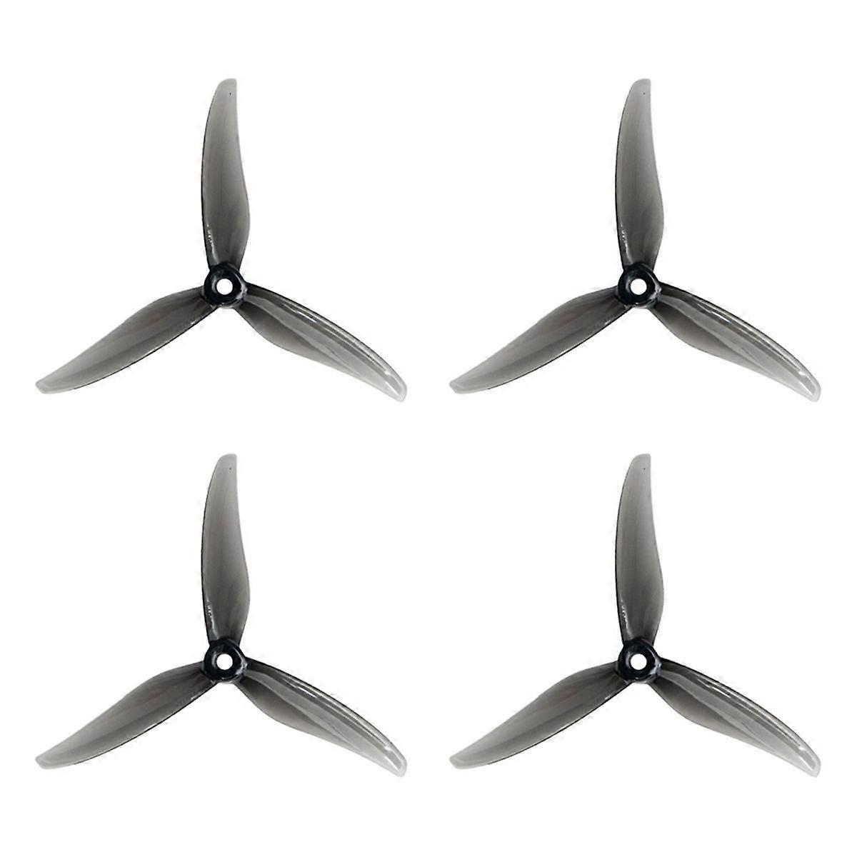 4PCS 5131.0 5 Inch 3-Blade Propeller for RC Drone FPV Racing Compatible with 2207 2306 Motors Gray