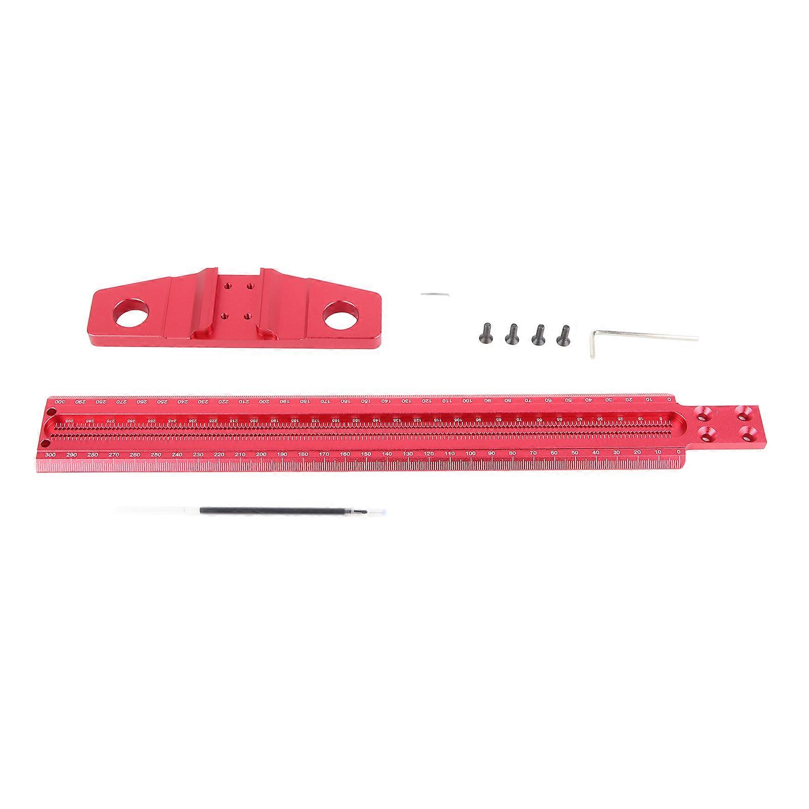 T Square Ruler Aluminum Alloy Removable Woodworking Scriber Art Framing Drafting Tools300mm