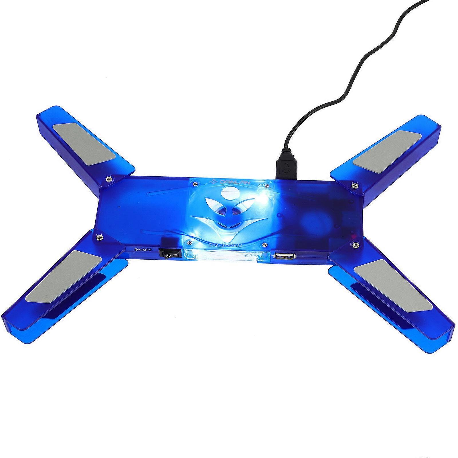 Laptop Cooling Fan Foldable LED Laptop Holder Laptop Fan Cooling Pad Fan Stand USB Hub