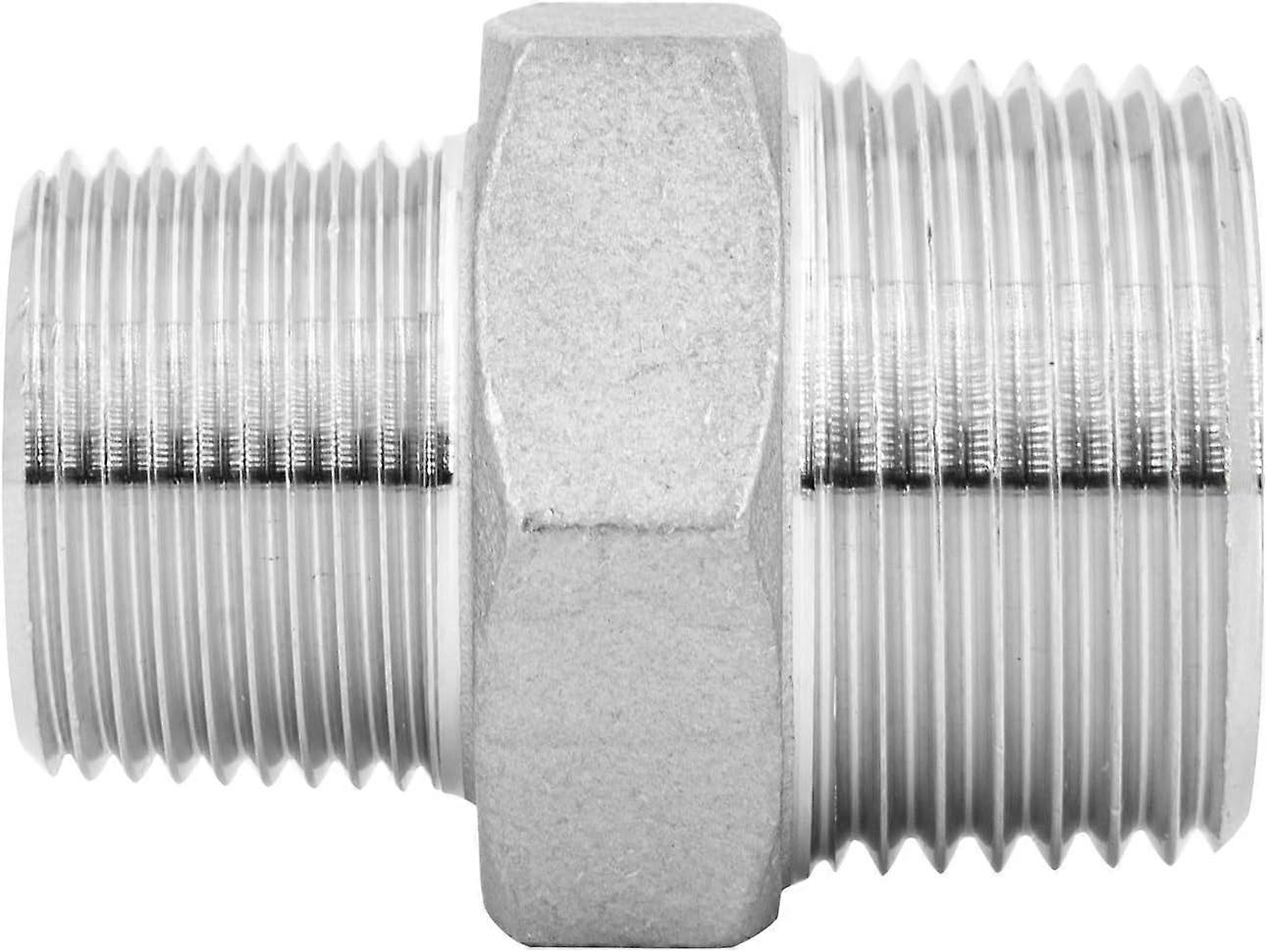 Podwójne sprzęgło redukcyjne ze stali nierdzewnej Czerwone złącze gwintowane V4A.2szt 1/2 "x 3/8" 20mm * 25mm