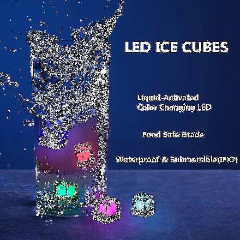 10pcs -up Led Ice Cubes For Drinks Led Ice Cubes Sensor Activated Glowing