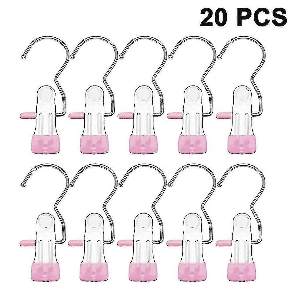 20 Pieces Clamp Hooks Boot Hanger Trouser Hangers Clothes Hanger - MXBC