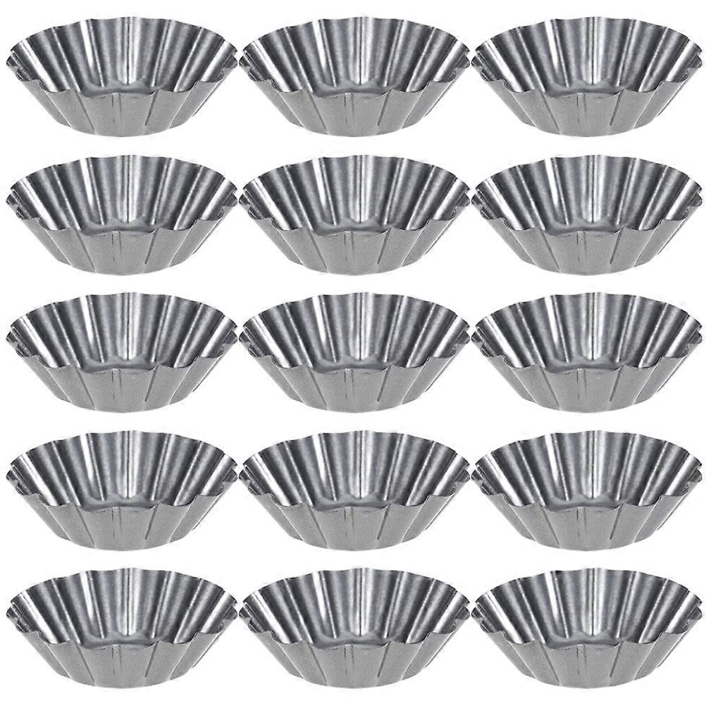 15Pcs Non-stick Pudding Molds Multi-function Baking Molds Household Muffin Cups Baking Supply